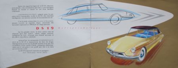 Citroen DS 19 Modelprogram 1957 Carbrochure (5654)